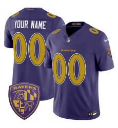 Men Baltimore Ravens Active Player Custom Purple 2026 F U S E Alternate Vapor Stitched Limited Football Jersey Men Baltimore Ravens Active Player Custom Purple 2026 F U S E Alternate Vapor Stitched Limited Football Jersey