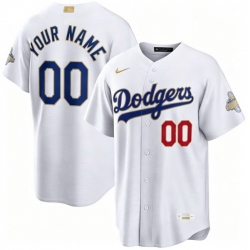 Men Women Youth Los Angeles Dodgers White 2026 Gold Collection Stadium Stitched Custom Baseball Jerseys