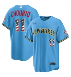 Men Women Youth Milwaukee Brewers Fourth of July Custom Nike Light Blue USA 250 Stadium Jersey Men Women Youth Milwaukee Brewers Fourth of July Custom Nike Light Blue USA 250 Stadium Jersey