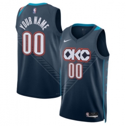 Oklahoma City Thunder Nike Unisex 2025 2026 City Edition Swingman Custom Jersey Blue