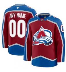 Men Women Youth Colorado Avalanche Fanatics Home Premium Custom Jersey Burgundy