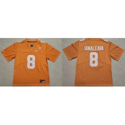 Men Tennessee Volunteers #8 Nico Iamaleava Orange F U S E Stitched NCAA Football Jersey