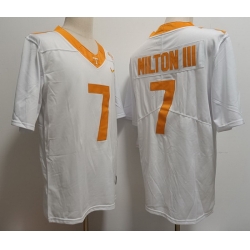 Men Tennessee Volunteers  Joe Milton III #7 F U S E White College Football Jersey