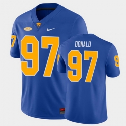 Men Pitt Panthers Aaron Donald College Football Royal Game Jersey