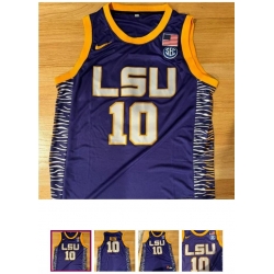 Men Angel Reese LSU Tigers Purple Angel Reese Jersey