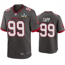 Men Warren Sapp Buccaneers Pewter Super Bowl Lv Game Jersey