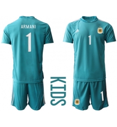 Kids Argentina Short Soccer Jerseys 008