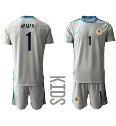 Kids Argentina Short Soccer Jerseys 010