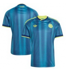 Youth Colombia Blank 2026 Away Replica Turquoise Jersey 1