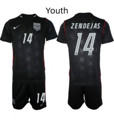 USA FIFA World Cup 2026 Navy Blue Soccer Jersey Alejandro Zendejas #14 USA FIFA World Cup 2026 Navy Blue Soccer Jersey Alejandro Zendejas #14