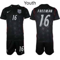 USA FIFA World Cup 2026 Navy Blue Soccer Jersey Alex Freeman #16