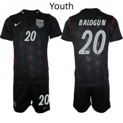 USA FIFA World Cup 2026 Navy Blue Soccer Jersey Folarin Balogun #20