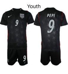 USA FIFA World Cup 2026 Navy Blue Soccer Jersey Ricardo Pepi #9 USA FIFA World Cup 2026 Navy Blue Soccer Jersey Ricardo Pepi #9