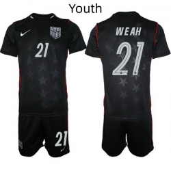 USA FIFA World Cup 2026 Navy Blue Soccer Jersey Timothy Weah #21