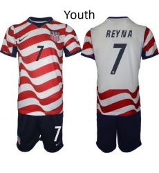 USA FIFA World Cup 2026 Soccer Red Home Jersey Giovanni Reyna #7 USA FIFA World Cup 2026 Soccer Red Home Jersey Giovanni Reyna #7