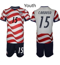 USA FIFA World Cup 2026 Soccer Red Home Jersey Johnny Cardoso #15 USA FIFA World Cup 2026 Soccer Red Home Jersey Johnny Cardoso #15