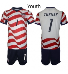 USA FIFA World Cup 2026 Soccer Red Home Jersey Matt Turner #1 USA FIFA World Cup 2026 Soccer Red Home Jersey Matt Turner #1