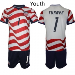 USA FIFA World Cup 2026 Soccer Red Home Jersey Matt Turner #1