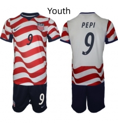 USA FIFA World Cup 2026 Soccer Red Home Jersey Ricardo Pepi #9 USA FIFA World Cup 2026 Soccer Red Home Jersey Ricardo Pepi #9