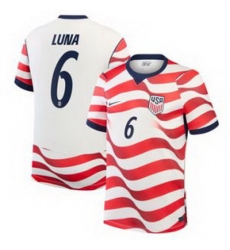 Youth 6 Diego Luna USMNT 2026 Home Stadium Replica Jersey 2 Youth 6 Diego Luna USMNT 2026 Home Stadium Replica Jersey 2