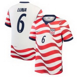 Youth 6 Diego Luna USMNT 2026 Home Stadium Replica Jersey 2