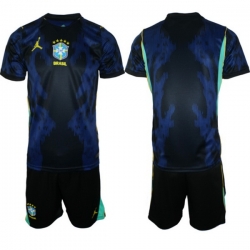 Men Brazil 2026 FIFA World Cup Blue Away Soccer Jersey BLANK