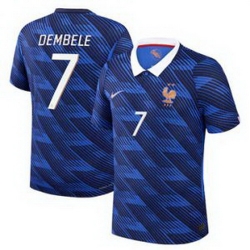Men 7Ousmane Dembele France Jersey   2