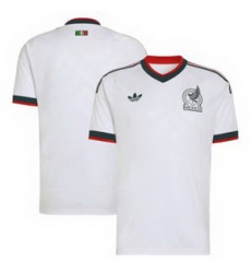 Men Men 0 Mexico Blank 2026 Replica White Jersey 1