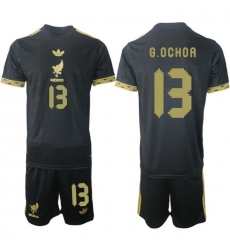 Men Mexico 2025 Soccer Jerseys BlackGold #13 B.OCHOA Men Mexico 2025 Soccer Jerseys BlackGold #13 B.OCHOA