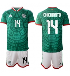 Mexicoa 2026 FIFA World Cup Soccer Jersey Green #14 CHICHARITO Mexicoa 2026 FIFA World Cup Soccer Jersey Green #14 CHICHARITO