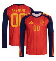 Men 00 Spain Custom World Cup 2026 Away Replica Jersey 5 Men 00 Spain Custom World Cup 2026 Away Replica Jersey 5