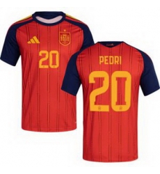 Men 20 Spain Pedri World Cup 2026 Away Replica Jersey 1 Men 20 Spain Pedri World Cup 2026 Away Replica Jersey 1