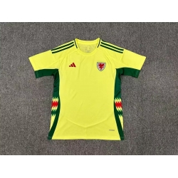 Wales Yellow Away 2024 Soccer Jersey