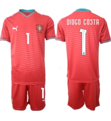 Portugal 2026 FIFA World Cup Soccer Jersey Red #1 DIOGO COSTA Portugal 2026 FIFA World Cup Soccer Jersey Red #1 DIOGO COSTA