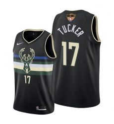 bucks p.j. tucker statement edition black 2021 nba finals jersey