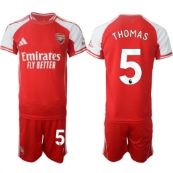 Men Arsenal 2026 Soccer Jerseys Red #5 THOMAS