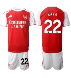 Men Arsenal 2026 Soccer Jerseys Red White #22 RAYA Men Arsenal 2026 Soccer Jerseys Red White #22 RAYA