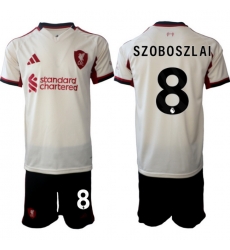 Men Liverpool 2026 Soccer Jerseys Beige #8 SZOBOSZLAI
