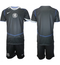 Men Chelsea 2026 Soccer Jerseys DarkGrey BLANK Men Chelsea 2026 Soccer Jerseys DarkGrey BLANK