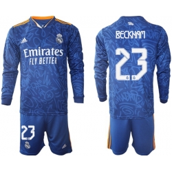 Men Real Madrid Long Sleeve Soccer Jerseys 523