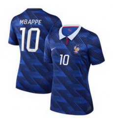 Women 10Kylian Mbappe France Jersey 3 Women 10Kylian Mbappe France Jersey 3