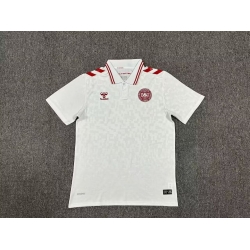 Denmark Away White 2024 Soccer Jersey