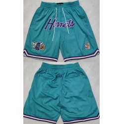 Men Charlotte Hornets Teal Shorts