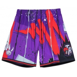 Men NBA Raptors Purple Shorts
