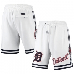 Men Detroit Tigers White Team Shorts