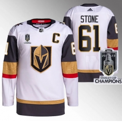 Men Women Youth Vegas Golden Knights #61 Mark Stone White 2023 Stanley Cup Champions Stitched Jersey