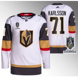 Men Women Youth Vegas Golden Knights #71 William Karlsson White 2023 Stanley Cup Champions Stitched Jersey