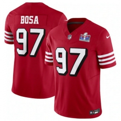 Men San Francisco 49ers 97 Nick Bosa New Red 2023 F U S E  Vapor Untouchable Limited Stitched Football 2024 Super Bowl LVIII Jersey