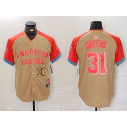 Men American League 31 Riley Greene Cream 2024 All Star Limited Stitched Baseball Jersey 1