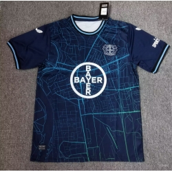 Men 2024 2025 Soccer Jersey Leverkusen Navy Blue